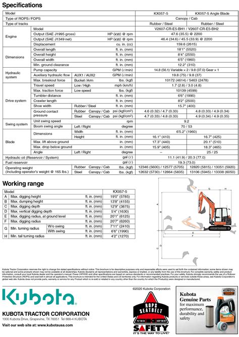 kubota kx057 mini excavator specs|kubota kx057 4 operators manual.